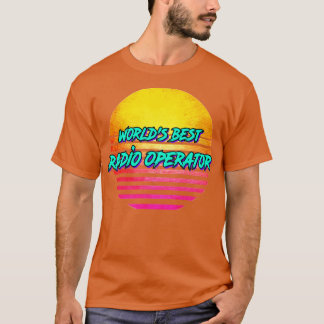 T-shirt Funny Radio Operator Retro 1980s Cadeau