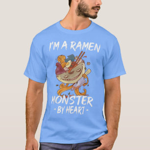 T-shirt Funny Ramen Monster Par Coeur - Ramen