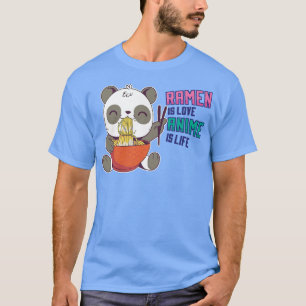 T-shirt Funny Ramen Panda - Otaku Anime Manga 74