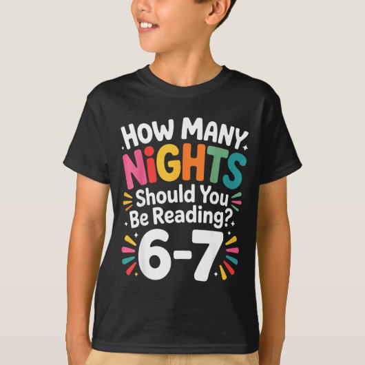 T-shirt Funny Reading 6 7 Six Seven Meme Englieacher Book  (Devant)