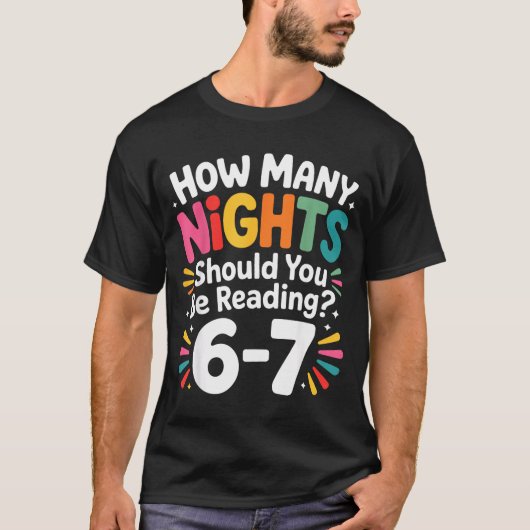 T-shirt Funny Reading 6 7 Six Seven Meme Englieacher Book (Devant)