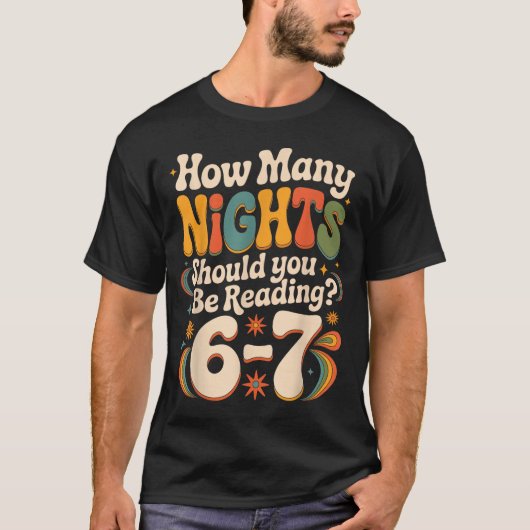 T-shirt Funny Reading 6 7 Six Seven Meme Englieacher Book  (Devant)