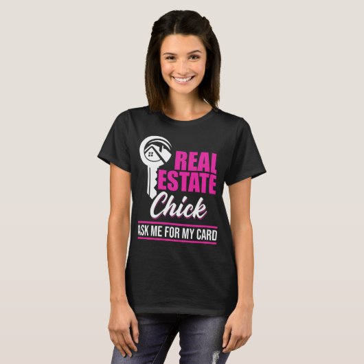 T-shirt Funny Real Estate Chick Property Broker Femmes (Devant entier)