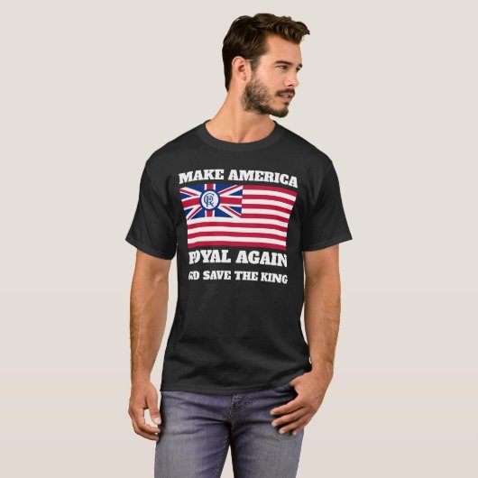 T-shirt Funny Red Blue Make America Royal Again Flag (Devant entier)