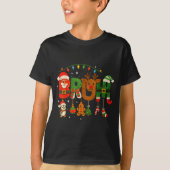 T-shirt Funny Red White And Bruh Boys Xmas Christmas Pajam (Devant)