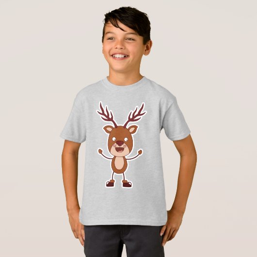 T-shirt Funny Reindeer (Devant entier)