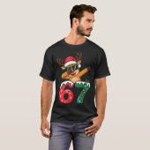 T-shirt Funny Reindeer Dab Six Seven 67 Christmas Dabbing (Devant entier)