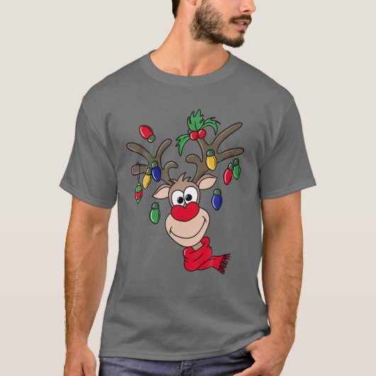 T-shirt Funny Reindeer Joyeux Noël (Devant)