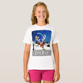 T-shirt Funny Reindeer Peeking Christmas Meme  (Devant entier)