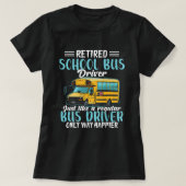 T-shirt Funny Retraité Conducteur De Bus École Chemise Cad (Design devant)