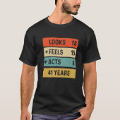 T-shirt Funny Retro 41E Anniversaire 41 Ans Né En 1988 (Devant)