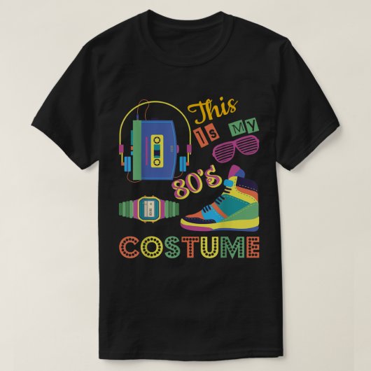 T-shirt Funny Retro 80s Costume Party Design (Design devant)