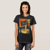 T-shirt Funny Retro Anime Cat Ramen Japanese Cat Graphic A (Devant entier)