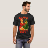 T-shirt Funny Retro Christmas Oops I Got Another Tree  (Devant entier)