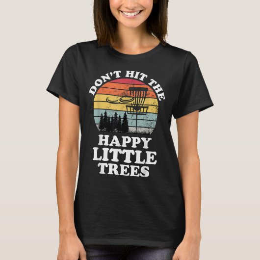 T-shirt Funny Retro Disc Golf Frisbee Golfing (Devant)
