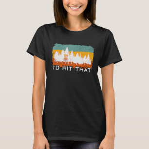 T-shirt Funny Retro Disc Golf Je frappais ce Frisbee Golf