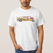 T-shirt Funny Retro Drag Car (Devant)