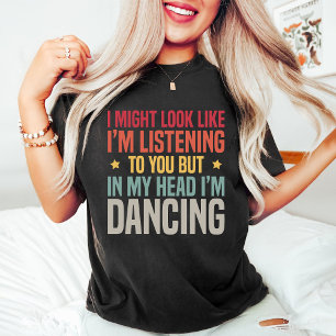 T-shirt Funny Retro Enseignant de danse Vintage Noir