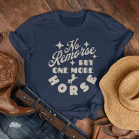 Funny Retro Equestrian No Remorse Acheter Cheval