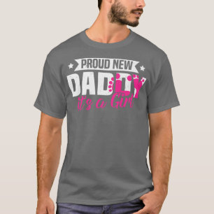 T-shirt Funny Retro Fière Nouveau Papa C'est une fille Gen