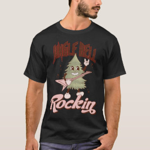 T-shirt Funny Retro Jingle Bell Rocking Christmas Tree