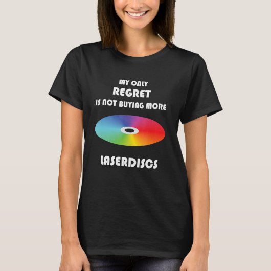 T-shirt Funny Retro Laserdisc 1 (Devant)