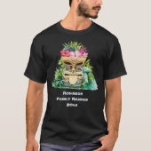 T-shirt Funny Retro Tiki Bar Monogramme Reunion familiale (Devant)