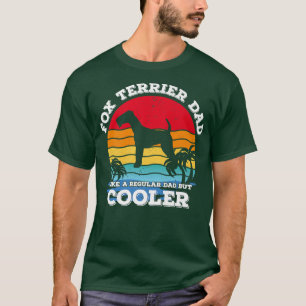 T-shirt Funny Retro Vintage Best Fo Terrier Papa Ever Fath