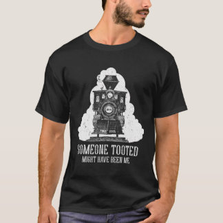 T-shirt Funny Retro Vintage Moteur à vapeur Train quelqu'u
