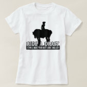 T-shirt Funny Ride a Draft Horse (Design devant)