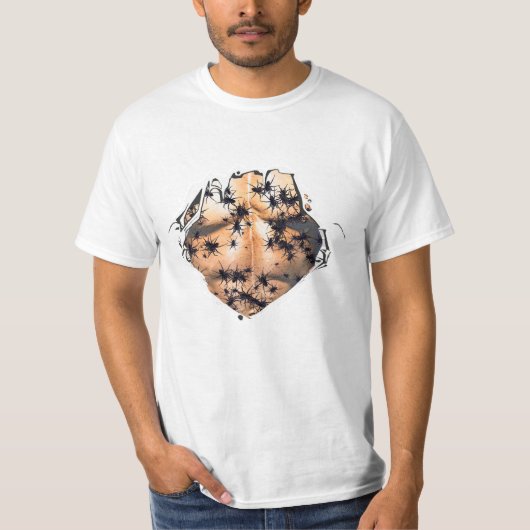 T-shirt Funny Ripped Spider Nightmare Déplaisant Crawlie (Devant)