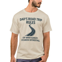 Funny Road Trip Travel Gift for Dad Dad's Rules