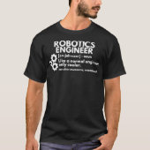T-shirt Funny Robotics Engineer Definition Engineering  (Devant)