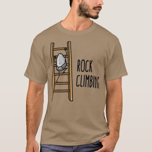 T-shirt Funny Rock jeu d'Escalades Bouldering grimpeur Roc (Devant)