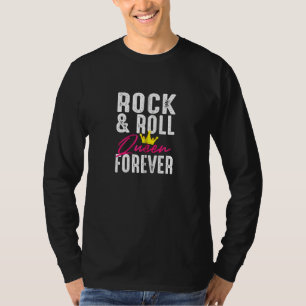 T-shirt Funny Rock N Roll Queen Concert Pour Femmes Dames
