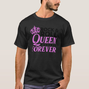 T-shirt Funny Rock N Roll Queen Concert Pour Femmes Dames