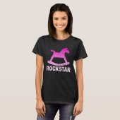 T-shirt Funny Rockstar Rocking Horse (Devant entier)