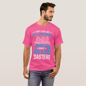 T-shirt Funny Roller Dessous de verre Thème Park Rollercoa (Devant entier)