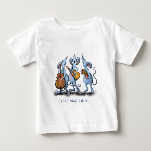T-shirt Funny Romantic Mouse (Devant)