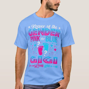 T-shirt Funny Rose Ou Bleu Gigi Vous Aime Genre Révéler Cu
