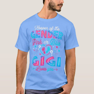 T-shirt Funny Rose Ou Bleu Gigi Vous Aime Genre Révéler Cu