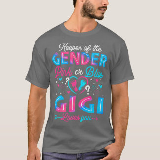 T-shirt Funny Rose Ou Bleu Gigi Vous Aime Genre Révéler Cu