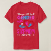 T-shirt Funny Rose Ou Blue Stepmere Vous Aime Révéler Le S (Design devant)