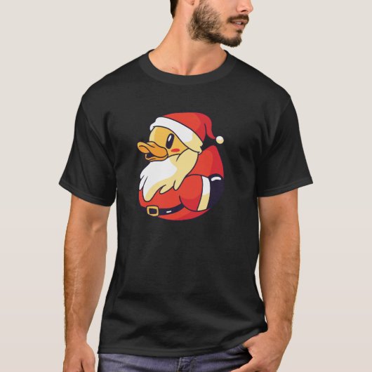 T-shirt Funny Rubber Duck Christmas Santa Rubber Ducky Pul (Devant)