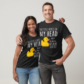 T-shirt Funny Rubber Duck Little Voices dans ma tête (Unisexe)