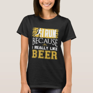 T-shirt Funny Runner Coureur Chemises Cadeaux J'Aime Couri