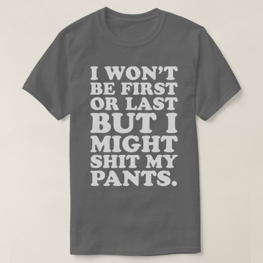 T-shirt Funny Runner Marathon Trail Runner First Dernier M (Design devant)