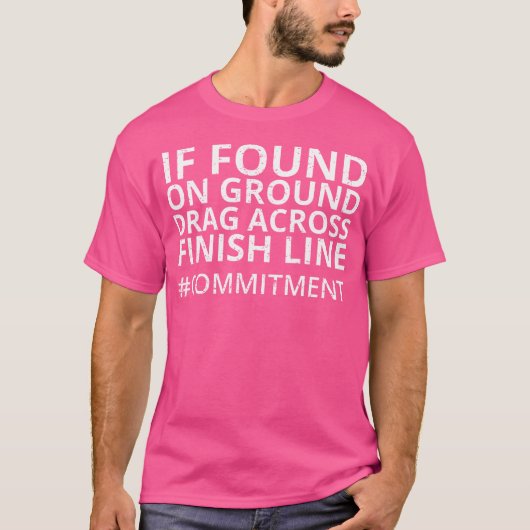 T-shirt Funny Running Commitment Runner Jogger Life (Devant)