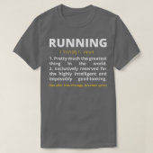 T-shirt Funny Running Definition Noun Runner Track Field G (Design devant)