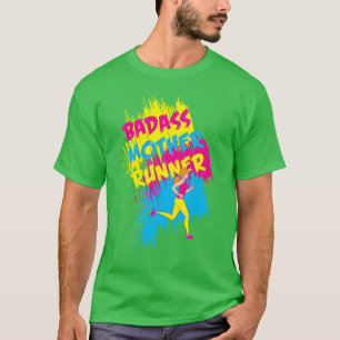 T-shirt Funny Running Maman s and Gifts Badass Mother Runn